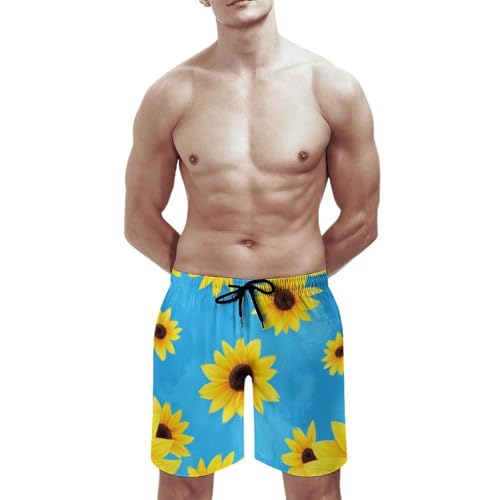 Fashion Beach Shorts with Pockets, Breathable Quick Dry Swimming Trunks Drawstring Swimwear2
