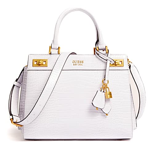Sac Guess Katey Croc Danna Lilac : sac à main satchel effet crocodile pour femme