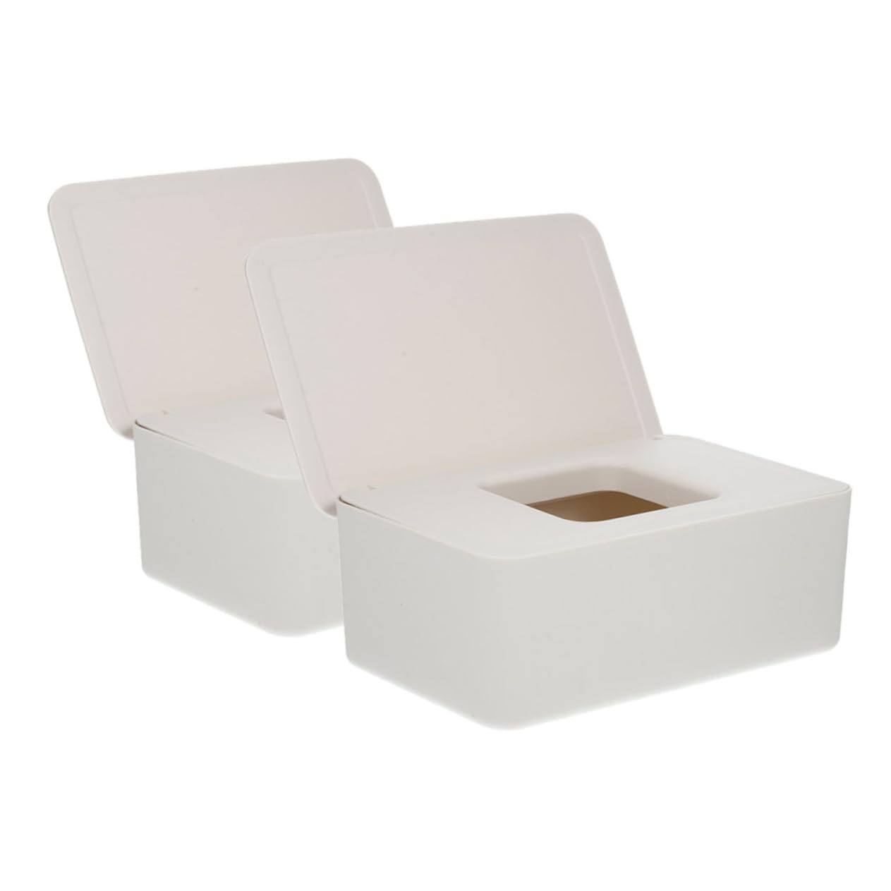 Cabilock 2 Sätze Feuchttücher Box Mit Deckel Nachfüllbarer Spender Für Feuchttücher Leichte Und Praktische Aufbewahrung Für Zuhause Und Unterwegs 2 Stück * 2