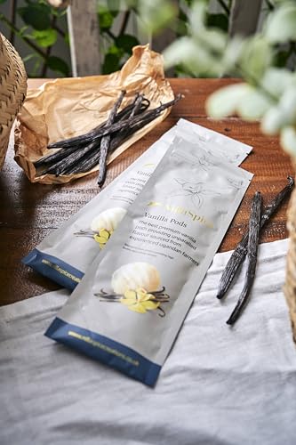 NillaSpice Pack of 10 Vanilla Pods, Grade A Ugandan Vanilla