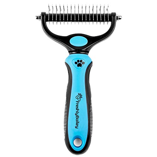 Freshly Bailey Dog and Cat Dematting and Deshedding Brush Tool - Double Sided Undercoat Rake - Shedding Comb - Mat… - Image 8