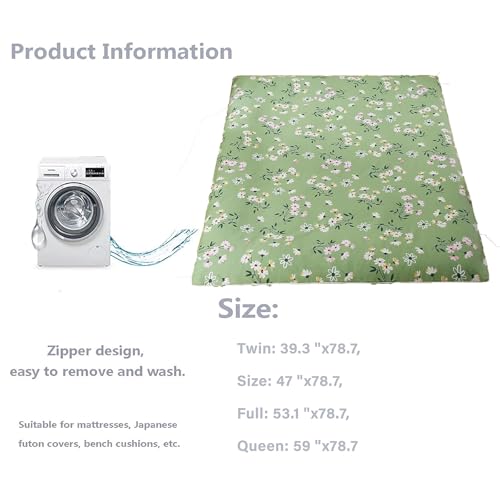 Funda de futón de algodón 100% lavable para cama individual estilo japonés 3