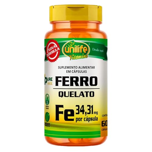 Ferro Quelato Unilife 60 Cápsulas