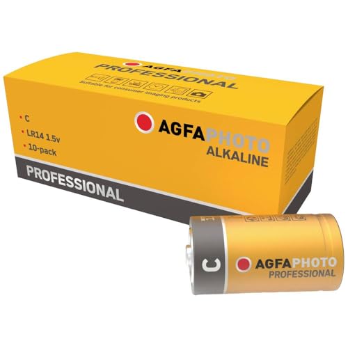 AgfaPhoto Batería alcalina Profesional -C Baby 10 Unidades