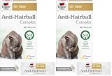 Doppelherz Anti-Hairball Complex für Katzen – Mit wertvollen Faserstoffen und Ölen zur Unterstützung der Verdauung bei Haarballen – 25 cremige Licks (Packung mit 2)