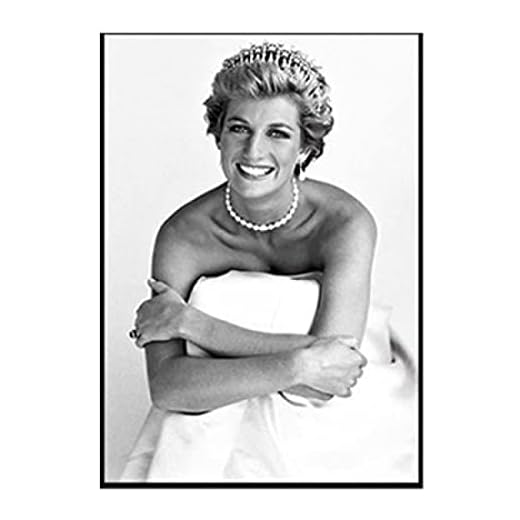Prinsessan Diana Mario Testino Poster Oljemålning Affischer Tryck Väggdekor Rum Kanvasmålning Väggkonst Bild Heminredning-50x75cmx1st-Ingen ram