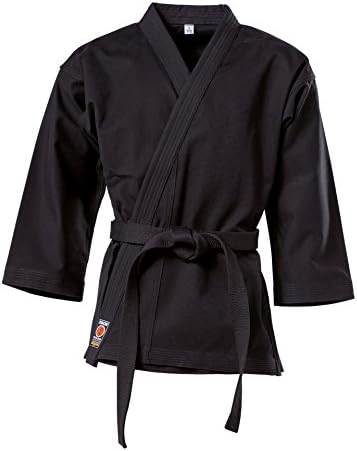 KWON Chaqueta de karate "Traditional", 8 oz, color negro Kwon