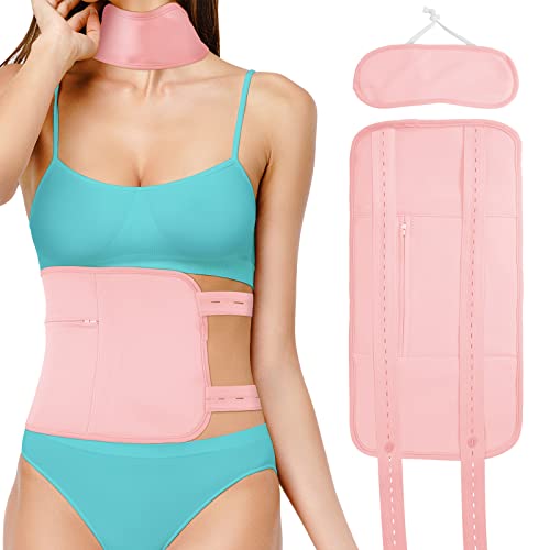 Paquete de aceite de ricino, kit de envoltura de aceite de ricino reutilizable, paquete de envoltura de compresión de franela de algodón orgánico para el hígado,ayuda a dormir