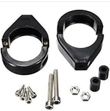 Farbe: schwarz, Chrom Alamor 41Mm Turn Signal Halterung Gabel Rohr Umzug Klemmen Anzeige Für Harley-Schwarz