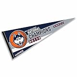 College Flags & Banners Co. University of Connecticut UCONN Basketball 5 Time National Champions Pennant Banner Flag