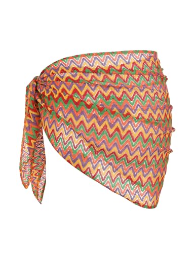 Image of ZAFUL Women Beach Sarong Bathing Suit Wrap Skirt Textured Bikini Swimsuit Cover Ups for Swimwear