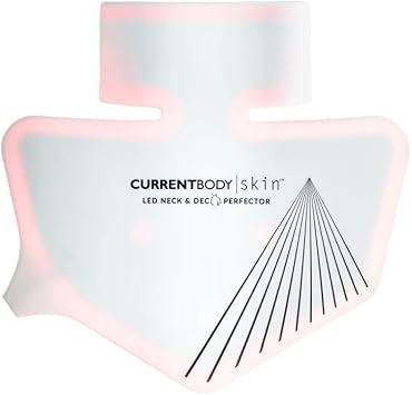 CurrentBody Skin LED Neck & D colletage Mask Series 1 | Red Light Therapy Mask for Anti-Ageing of the Neck and Chest
