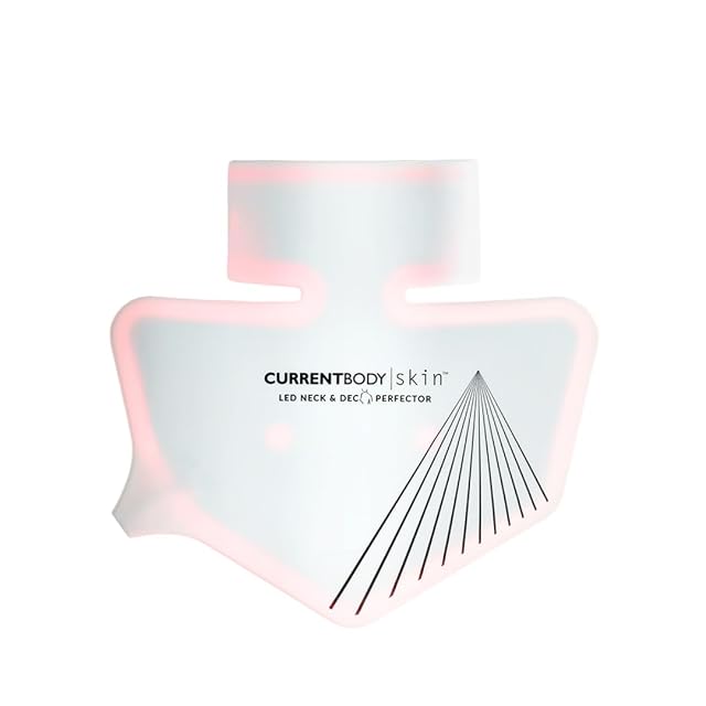 CurrentBody Skin LED Neck D colletage Mask Series 1 Red Light Therapy Mask for Anti-Aging of the Neck