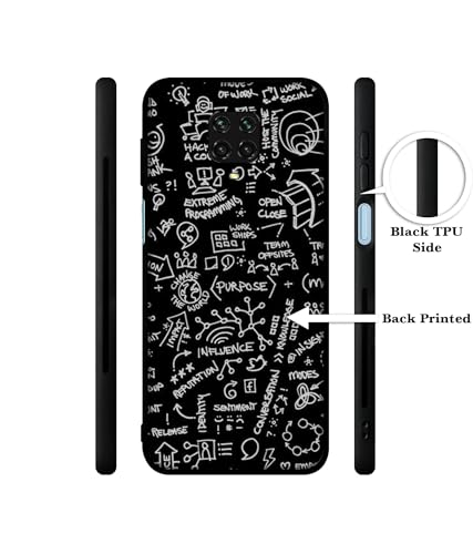 Image of Formulas Design Premium 2D Printed Metal Back Case Cover for Mi Redmi Note 9 Pro /Note 9 Pro Max /Poco M2 Pro