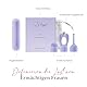 Fae Mini Vibration für Frauen - Klitoris und G-Punkt Stimulator mit 10 Vibrationsmodi & 3 Aufsätzen Sexspielzeug, Stimulator Sex Toy Vibratorensets - Joy Serie, Periwinkle Purple