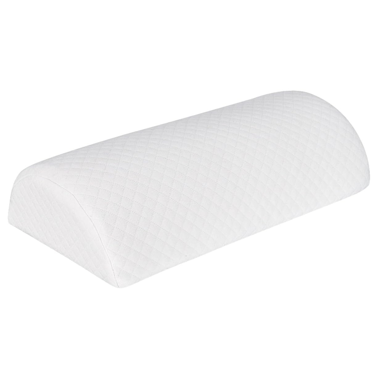 Almohada de Memoria para Piernas Semicircular de Poliuretano Color Blanco