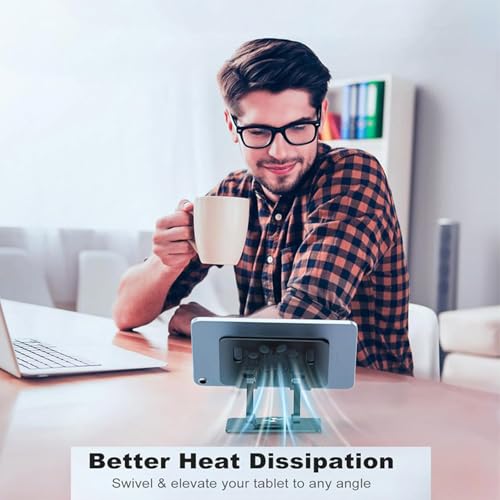 Soporte plegable para laptop y tablet con rotación 360° miniatura 2