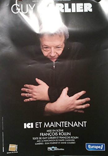 Guy Carlier poster 40x60cm pour decorer votre salon avec une touche culturelle