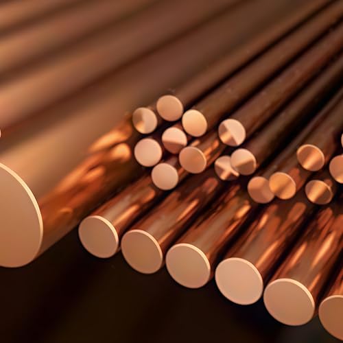 Image of Solid Copper Round Rod, 16mm Diameter, 300mm Length (1 NOS)