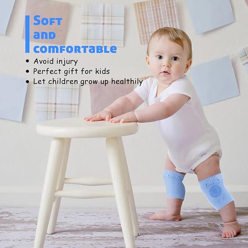 Baby Crawling Anti-Slip Knee Pads Non-Slip Ankle Sock Knee Pad for Baby，Children's knee socks-5PCS2