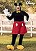 Mens Plus Size Mickey Mouse Halloween Costume | Adult Disney Mascot Complete Costume for Themed Parties 2X