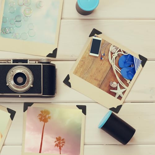 Fotoecken Selbstklebend Selbstklebend Foto Klebeecken Foto Ecken Fotoecken für Fotoalbum Fotoecken zum Kleben Fotoecken Aufkleber für Scrapbooking Fotoalbum DIY Tagebuch 192 Stück 8 Blatt