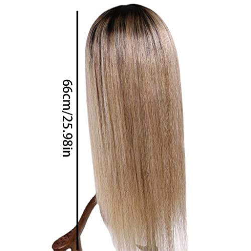 Perruque longue dégradé noir idéal pour changer de look en soirée