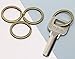 Tupalizy Round Flat Key Chain Ring Metal Split Dog Tag Keychain Ring for Home Car Keys Attachment,Arts Crafts and Belt Lanyards, 20PCS (Bronze)