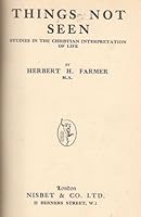 Things Not Seen 0720200059 Book Cover