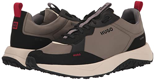 Image of HUGO Mens Running Style Mix Material Sneakers