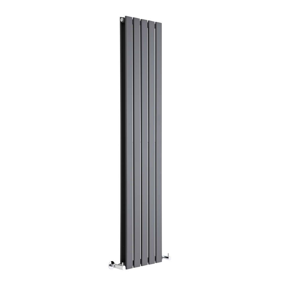 Milano Grey/Anthracite 1600 X 350Mm Slim Panel Radiator - Vertical Double Panel Designer Radiators