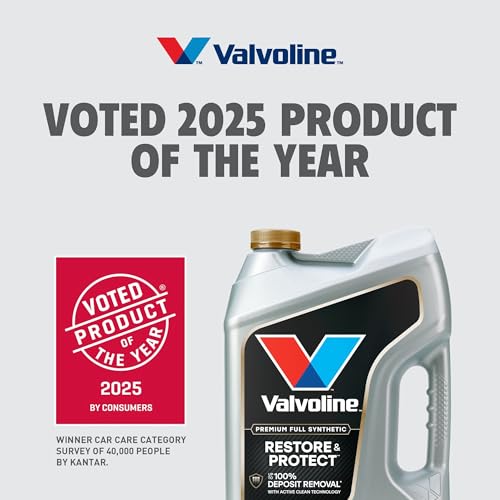 Image of Valvoline Restore & Protect Full Synthetic 0W-16 Motor Oil 5 Quart, Pack of 3