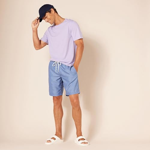 Image of Amazon Essentials Men's 9 inch Breathable Swim Trunks with Mesh Lining, Elastic Waist, Pockets, Drawstring Closure