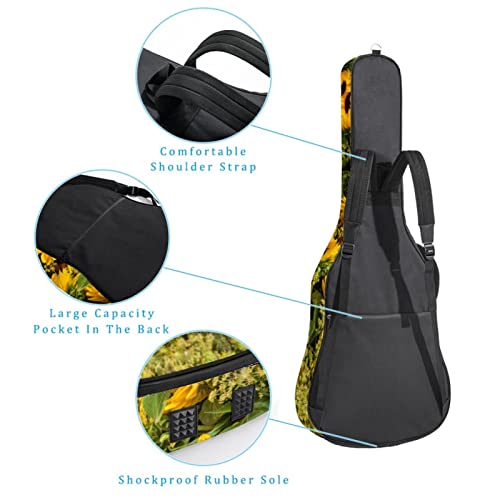 Fall Pumpkin Housse de guitare pleine taille rembourrée avec sac à dos de protection pour guitare acoustique classique… - Les Beatles, Paul McCartney, John Lennon, RIngo Starr, George Harrison Fall Pumpkin Housse de guitare pleine taille rembourrée avec sac à dos de protection pour guitare acoustique classique… – Image 4