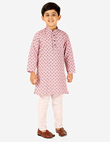 Image of Pro-Ethic Style Developer Boy's Cotton Embellished Kurta Pajama For Baby Kids Ethnic Wear (S-167)
