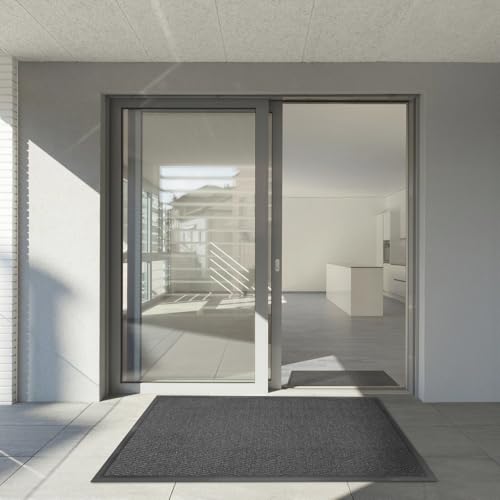 casa pura - Tapis Entrée Intérieur Sky - Tapis Antidérapant et Anti-Poussière - Paillasson de propreté intérieur et extérieur - Tapis de Porte Lavable...