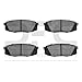 Dynamic Friction Company 3000 Ceramic Brake Pads 1310-1304-00-Rear Set For 2007-2021 Toyota Tundra, 2008-2021 Lexus LX570, 2008-2021 Toyota Land Cruiser, 2008-2022 Toyota Sequoia