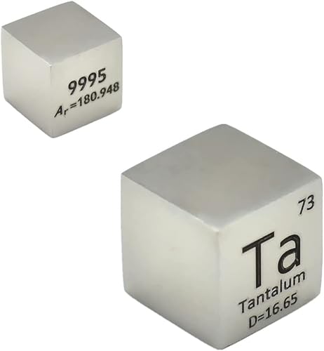 Miniatura 71 de 0.39" Cubo de Boro B 99.9% 3N Puro, Cubo de Densidad de 10mm para Colección de Elementos, Tabla Periódica, Cazador, y Más (0.39", Boro)