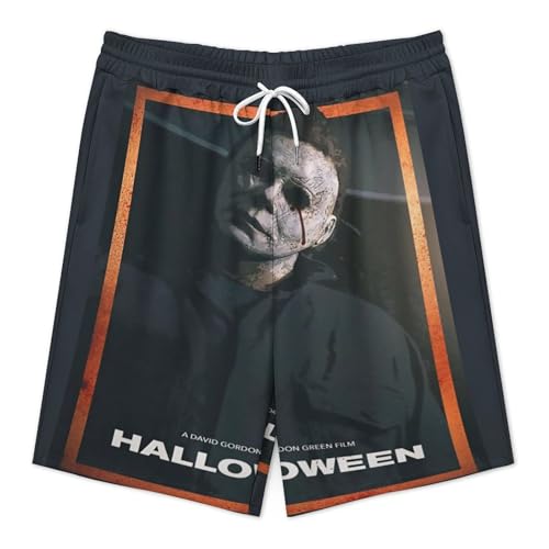 Short Sweatpants Halloween Michael Myers Bathing Suit Swimming Trunks for Men Summer Beach Shorts Swim Shorts3