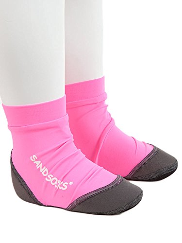 Sand Socks Vincere Soft-Soled Beach Socks (Toddler/Child) Medium Pink
