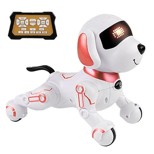 Fravsiu Intelligent Robot Dog,Interactive Intelligent Remote Control Robot Dog - Educational Robots with Smooth Surfaces for Academic Achievement, Birthday, Christmas, and Children's Day