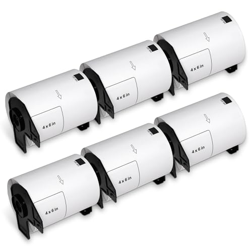 BETCKEY - �t�B���������[�o�u�����x�� Brother DK-1241 (4�C���` x 6�C���`) �p ��v�Ȗh���z�����x�� Brother���x���v�����^�[�Ή� [6���[�� 1200���x��]