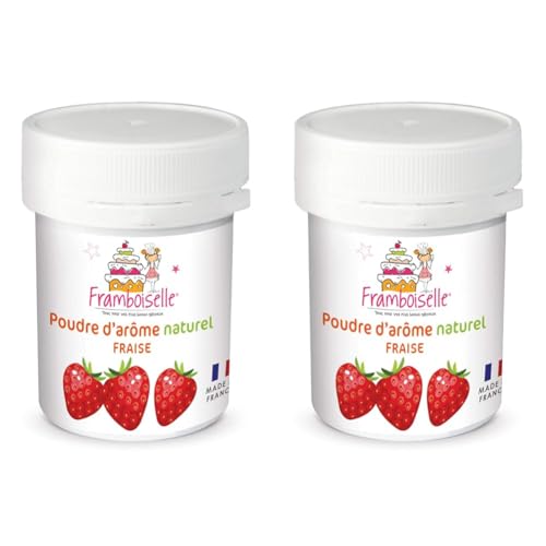 Framboiselle Pot Arôme En Poudre Fraise 15 G (Lot de 2)