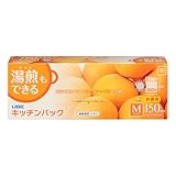 宇部フィルム キッチンパック キッチンポリ袋 半透明 M 150枚入 湯煎調理 冷蔵 冷凍 保存袋 エンボス加工で口開きがスムーズ 防災 日本製
