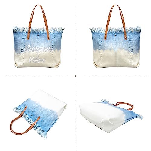Bolso Tote para mujer estilo bohemio con borlas miniatura 6