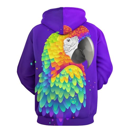 Sweats à capuche Color Parrot vêtement décontracté pour automne