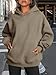 Trendy Queen Womens Oversized Hoodies Fleece Sweatshirts Fall Fashion Pullover Sweaters Winter Clothes Light Coffee S