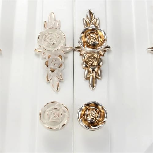 Poignées de meuble fleur de rose pour changer de décoration - 4