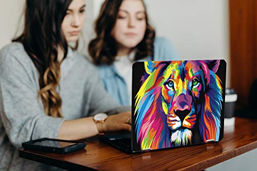Image of Galaxsia Coloured LIONLaptop Skin /Sticker /Cover /Decal Compatible for Any 17 inch-17.3 inch Inches Laptop (Hp /Dell /Sony /Acer /Lenovo /Asus. Etc) Or Notebook.