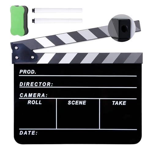 LEKEFETO Tapa de película acrílica con borrador magnético de pizarra y lápices personalizados y llave hexagonal, para accesorios de disparo, serie de televisión, 30 x 24 cm